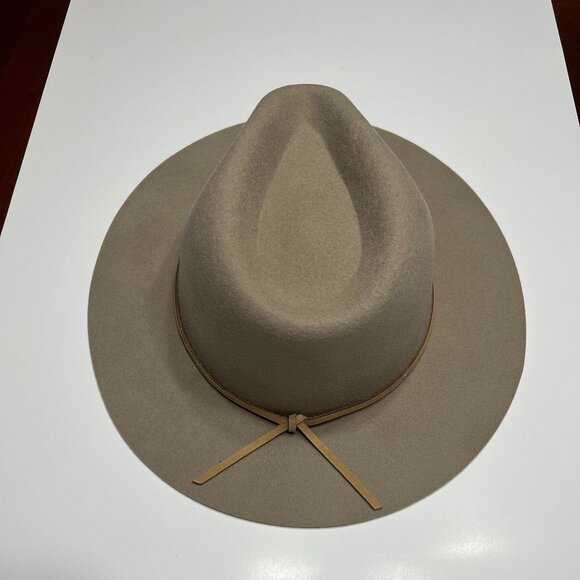 Brixton Wesley Fedora Hat in Light Tan - Picture 6 of 6